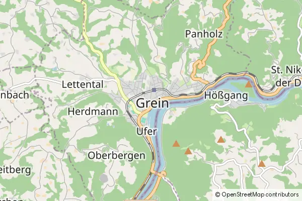 Mapa Grein