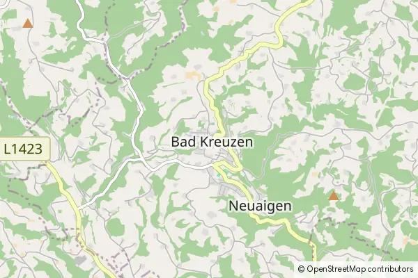 Mapa Bad Kreuzen