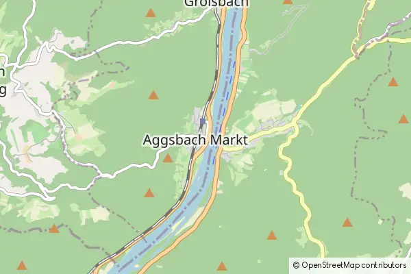 Mapa Aggsbach Markt