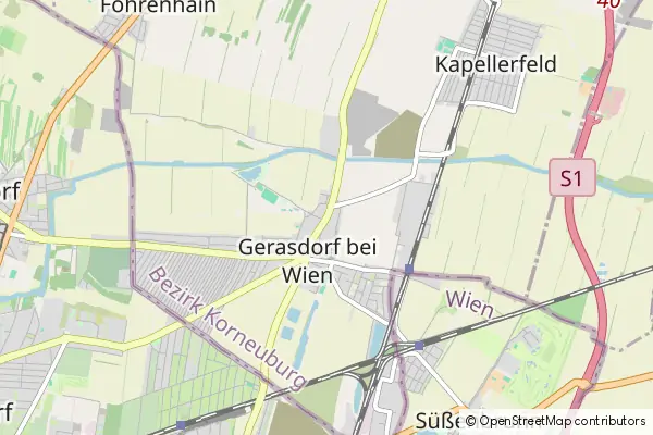 Mapa Gerasdorf bei Wien