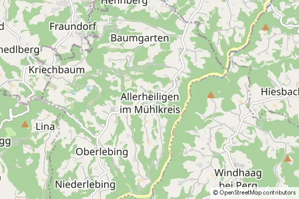 Mapa Allerheiligen im Muhlkreis