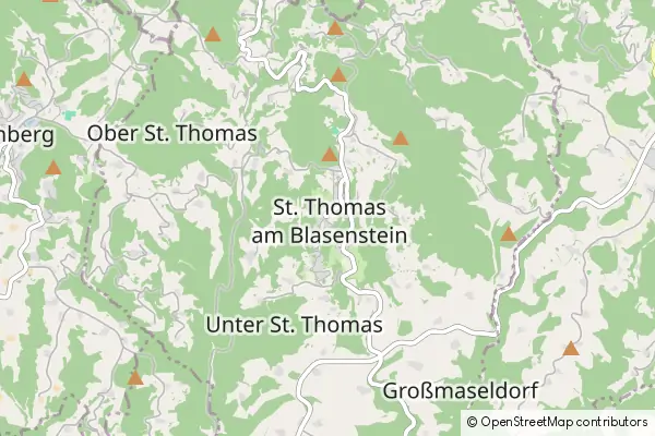 Mapa Sankt Thomas am Blasenstein