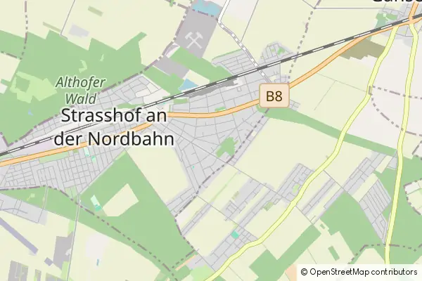 Mapa Strasshof an der Nordbahn