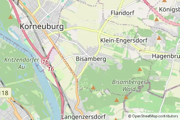 Mapa Bisamberg