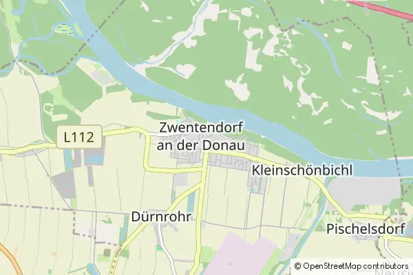 Mapa Zwentendorf an der Donau