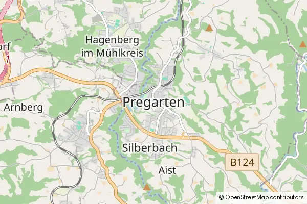 Mapa Pregarten