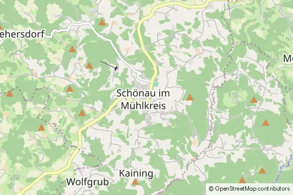 Mapa Schoenau im Muehlkreis