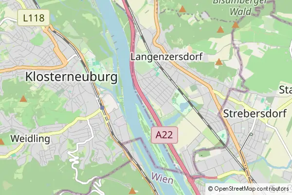 Mapa Langenzersdorf