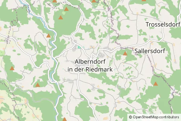 Mapa Alberndorf in der Riedmark