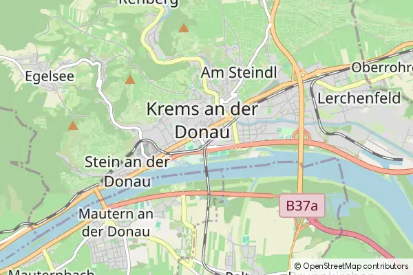 Mapa Krems an der Donau