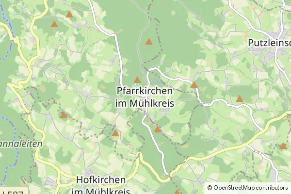 Mapa Pfarrkirchen im Muehlkreis