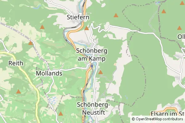 Mapa Schoenberg am Kamp