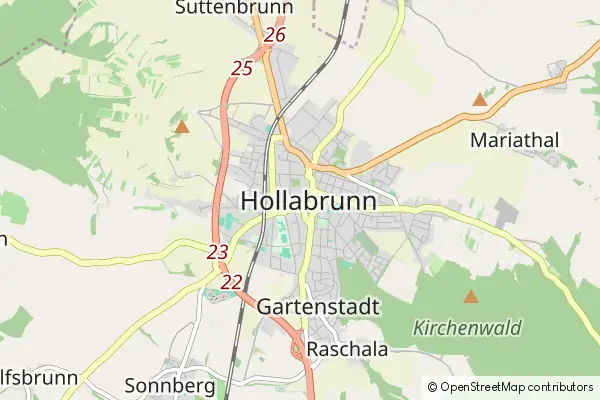 Mapa Hollabrunn