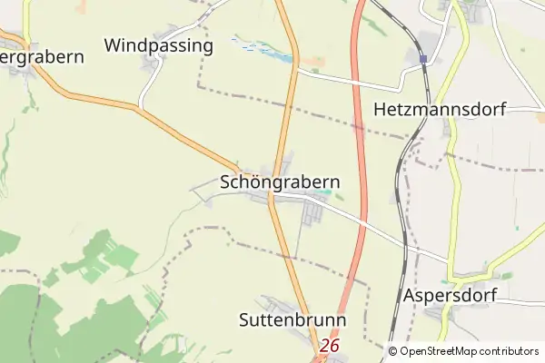 Mapa Schoengrabern