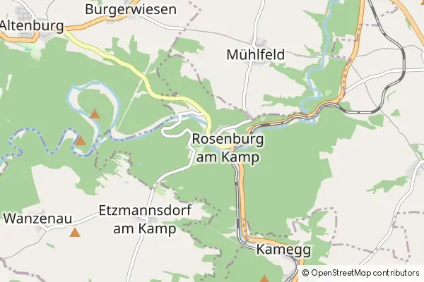 Mapa Rosenburg