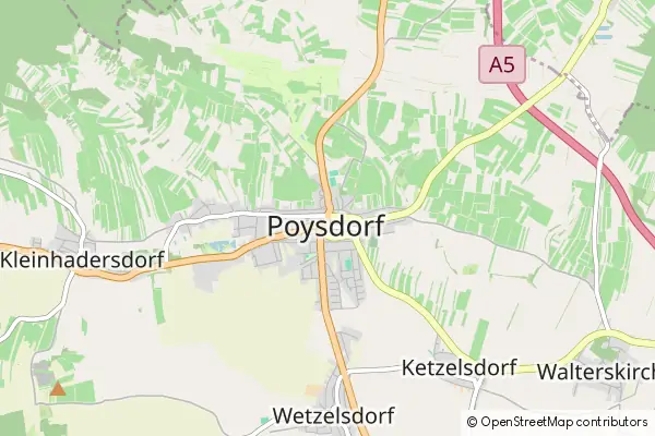 Mapa Poysdorf