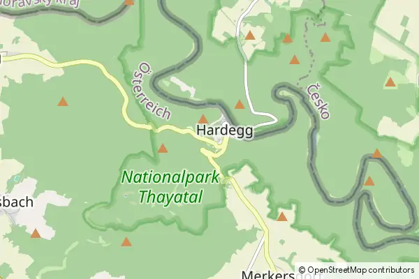 Mapa Hardegg