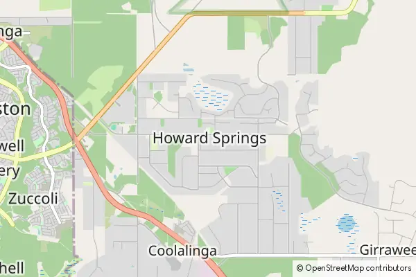 Mapa Howard Springs