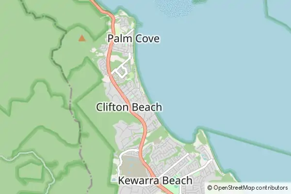 Mapa Clifton Beach