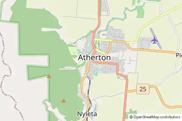 Mapa Atherton