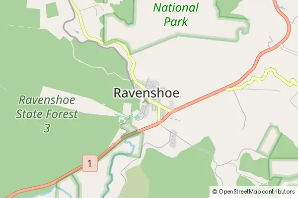 Mapa Ravenshoe