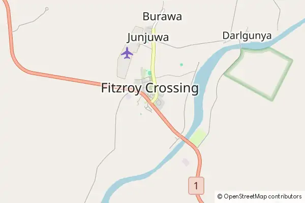 Mapa Fitzroy Crossing