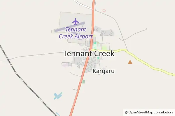 Mapa Tennant Creek