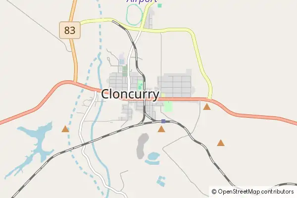 Mapa Cloncurry