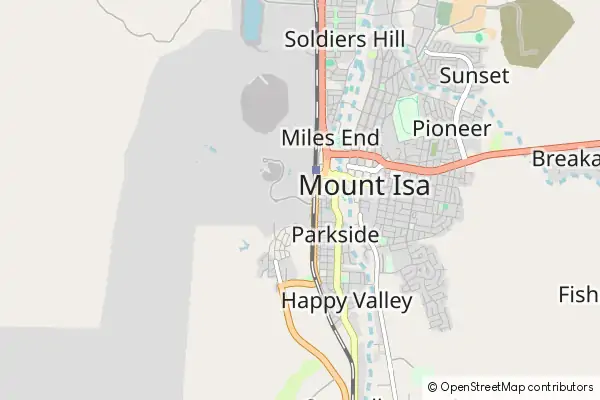 Mapa Mount Isa