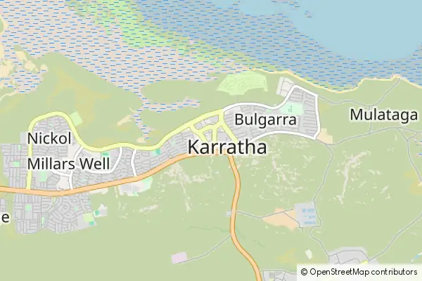 Mapa Karratha