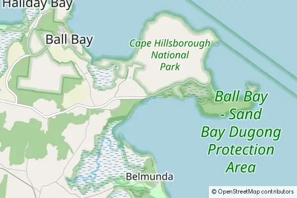 Mapa Cape Hillsborough