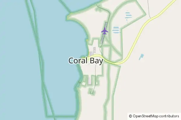 Mapa Coral Bay