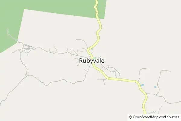 Mapa Rubyvale