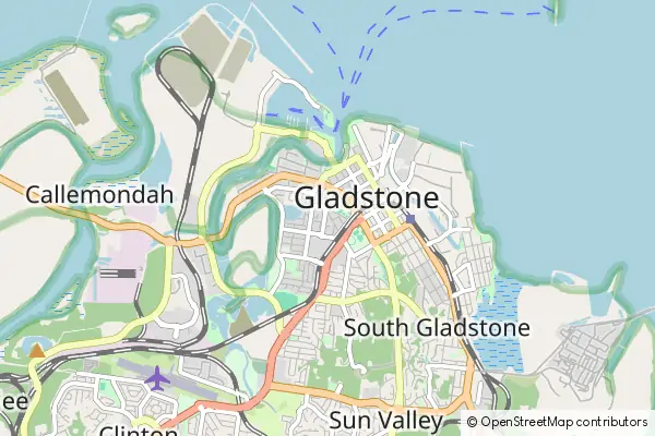 Mapa Gladstone