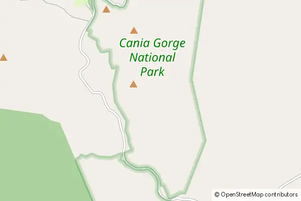 Mapa Park Narodowy Cania Gorge