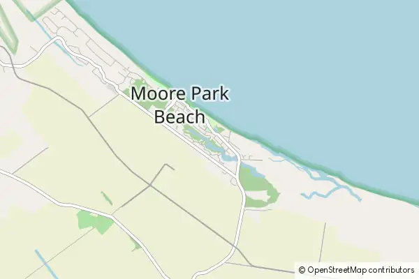 Mapa Moore Park Beach