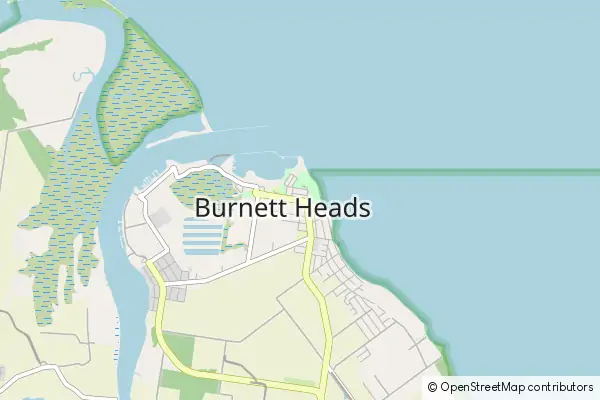 Mapa Burnett Heads