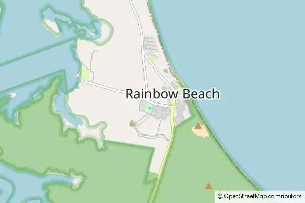 Mapa Rainbow Beach