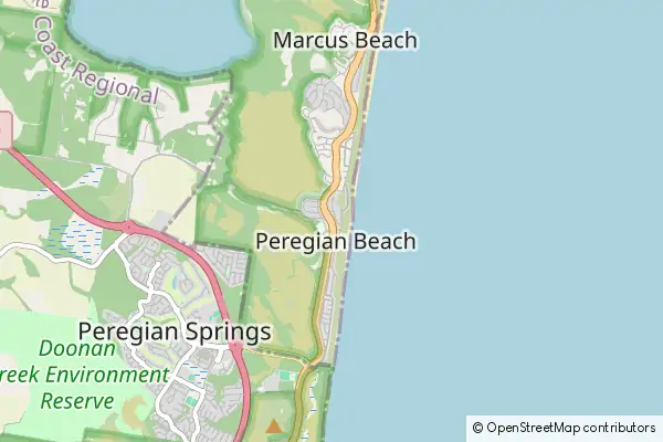 Mapa Peregian Beach