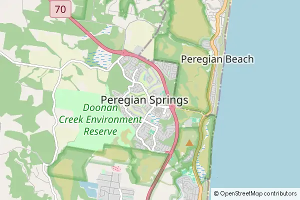 Mapa Peregian Springs