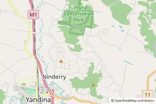 Mapa Ninderry