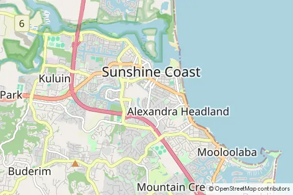 Mapa Maroochydore