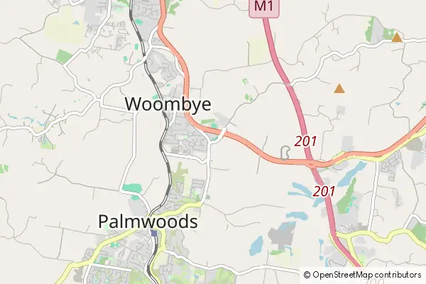 Mapa Woombye