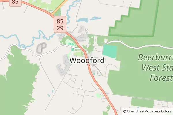 Mapa Woodford