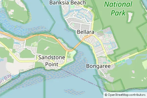 Mapa Sandstone Point