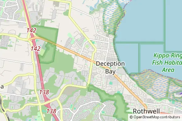 Mapa Deception Bay