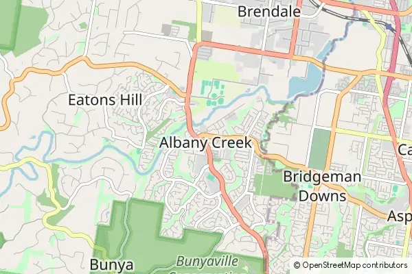 Mapa Albany Creek