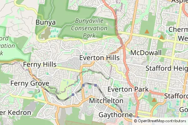 Mapa Everton Hills