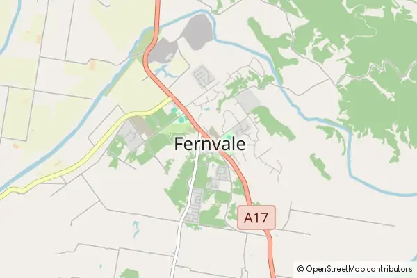 Mapa Fernvale