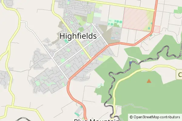 Mapa Highfields